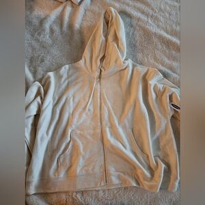 Off white XXL zip-up sweatshirt